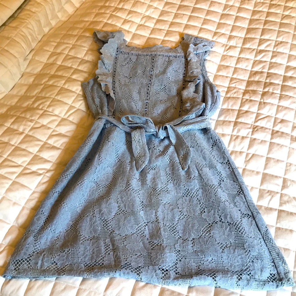 Light Blue lace mini Very feminine NWOT